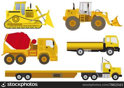 Vector illustration of vehicles group