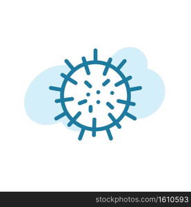 Vector illustration of virus icon design template