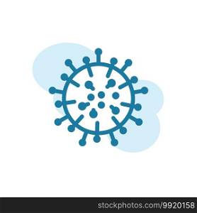 Vector illustration of virus icon design template