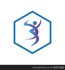 vector illustration of Volleyball sport logo and symbol design