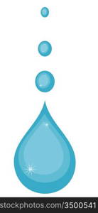 Vector illustration of water drops