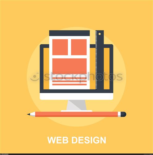 Vector illustration of web design flat concept.. Web Design