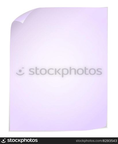 Vector illustration of white post it notes isolated on white background.