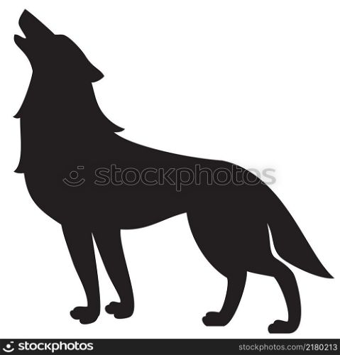 Vector illustration of wolf icon