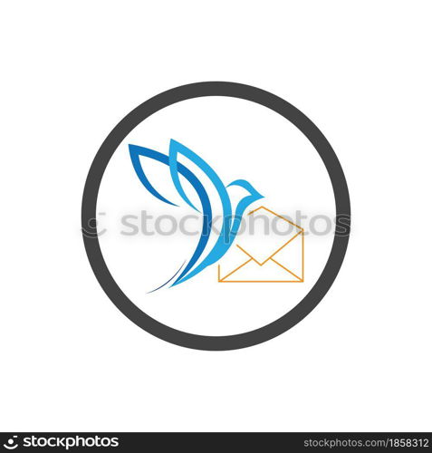 vector illustration of World Post Day logo design