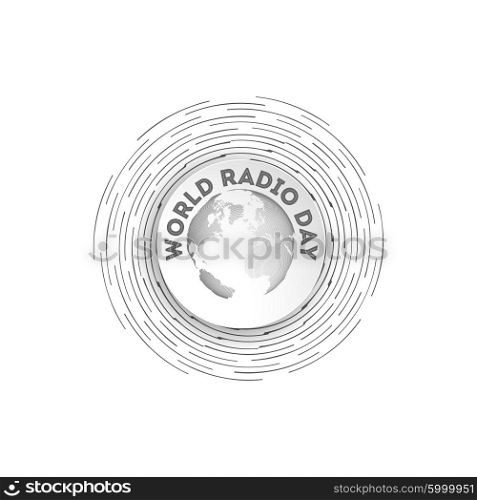 Vector illustration of world radio day icon. Vector illustration of world radio day icon.