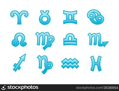 Vector illustration of zodiac signs .You can use it for your website, application or presentation