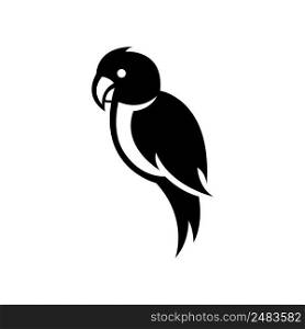 Vector illustration on a white background of a forpus bird. Suitable for making logo.