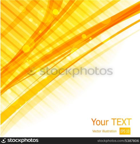 Vector illustration Orange straight lines abstract background