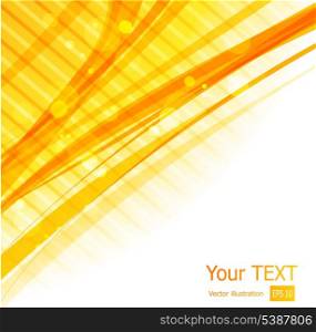 Vector illustration Orange straight lines abstract background