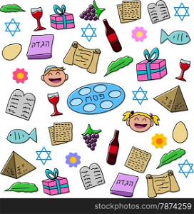 Vector illustration pack of Passover symbols and icons.&#xA;