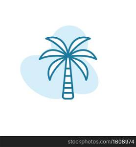 Vector illustration, palm icon design template