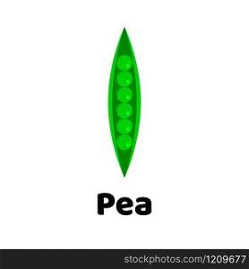 Vector illustration. Peas on white background. Vector illustration. Peas on white background.