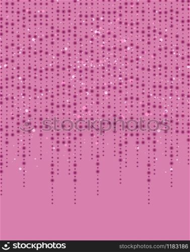 Vector illustration pink glitter light texture abstract background, holiday event festive concept. Vector illustration pink glitter light