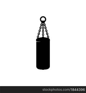Vector illustration punching bag icon
