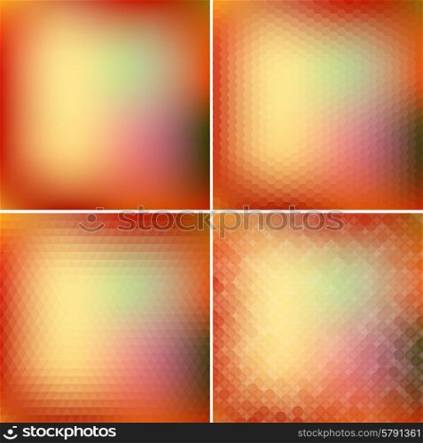 Vector illustration Retro colorful backgrounds collection. Retro colorful backgrounds collection