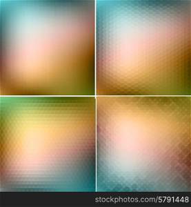 Vector illustration Retro colorful backgrounds collection. Retro colorful backgrounds collection