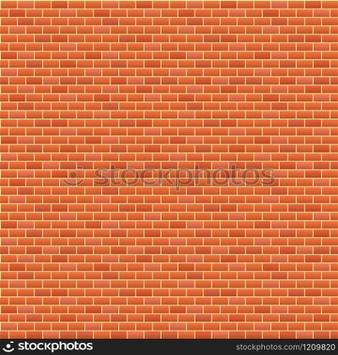 vector illustration. seamless background. red brick wal