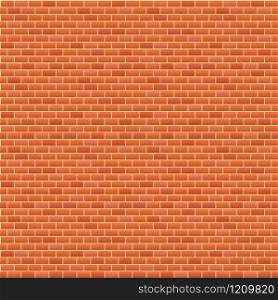 vector illustration. seamless background. red brick wal