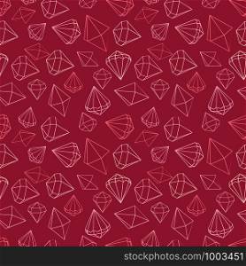 Vector illustration seamless pattern jewels, diamond. Decorative background. Seamless pattern jewels, diamond