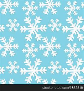Vector illustration seamless pattern snowflake. Background Merry Christmas. Seamless pattern snowflake