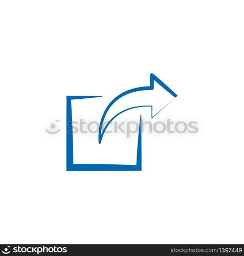 Vector illustration, share icon design template