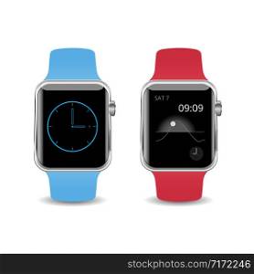 Vector Illustration Smart Watch isolated on white background