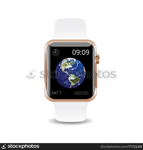 Vector Illustration Smart Watch isolated on white background