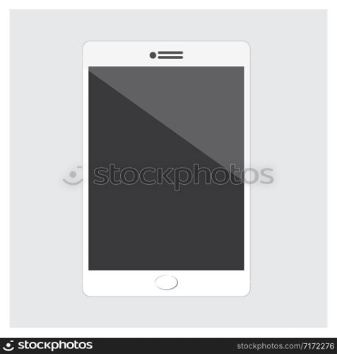 Vector Illustration Tablet Black isolated on white Background
