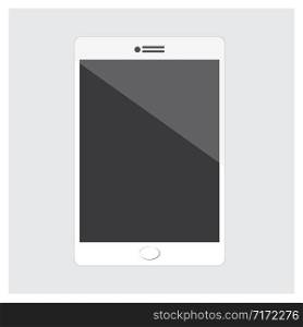 Vector Illustration Tablet Black isolated on white Background