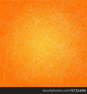 Vector illustration Vintage orange grunge texture paper background