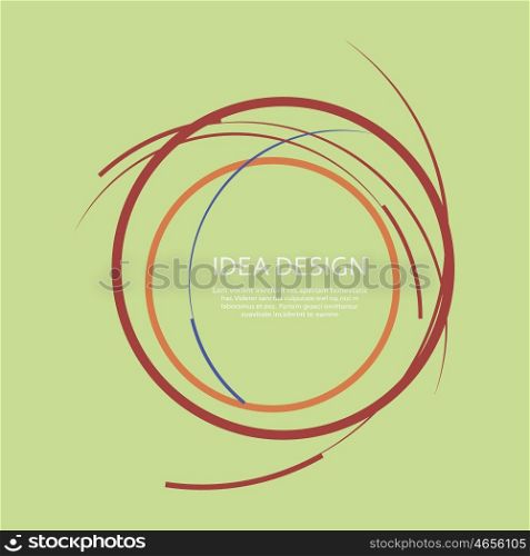 Vector illustration with abstract circles. Vector illustration with abstract circles.