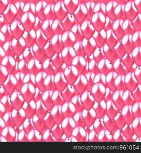 Vector illustration with balloons. Happy Valentine's day Seamless pink pattern.. Vector illustration with balloons. Happy Valentine's day Seamle