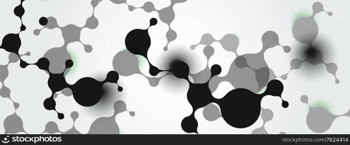 Vector illustration with molecules connection pattern on simple banner beckground.. Vector illustration with molecules connection pattern on simple banner beckground