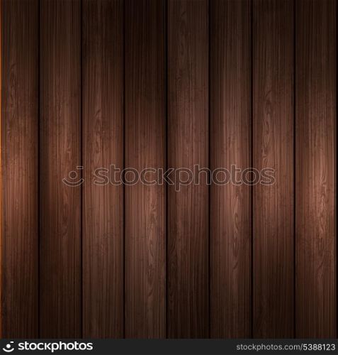 Vector illustration wooden background
