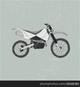 Vector illustrations of Enduro bike