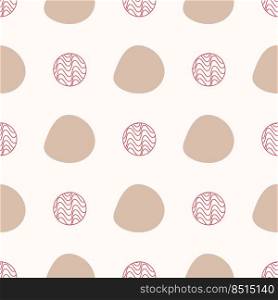 Vector image for use as a print. Abstract beige circular pattern for use in web design