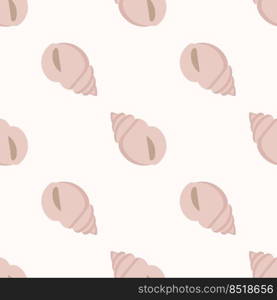Vector image for use in website design or as a background. Shell pattern on a light background for use in textile design