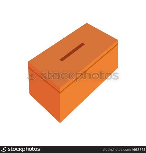 vector image of a box for contributions