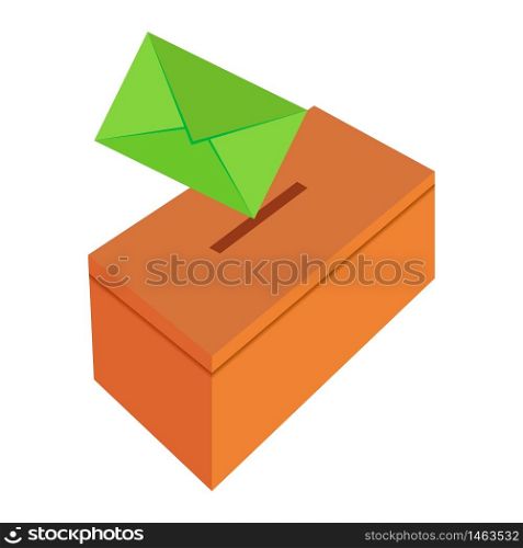 vector image of a box for mail letters