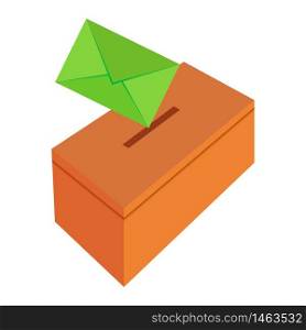 vector image of a box for mail letters