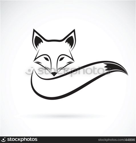 Vector image of a fox design on a white background, Wild Animals, Vector illustration.