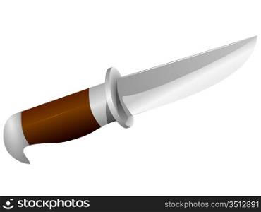 Vector image of a knife