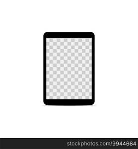 vector image of a tablet layout on a white background