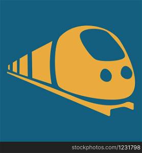 vector image of a train in a modern style