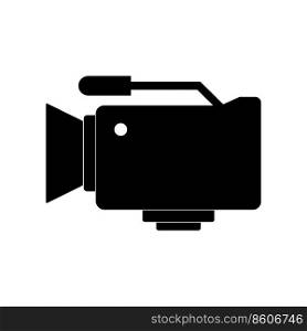 vector image of a video recording camera, this vector can be used for making logos, icons, and more