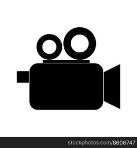 vector image of a video recording camera, this vector can be used for making logos, icons, and more