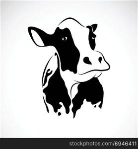 Vector image of an cow on white background