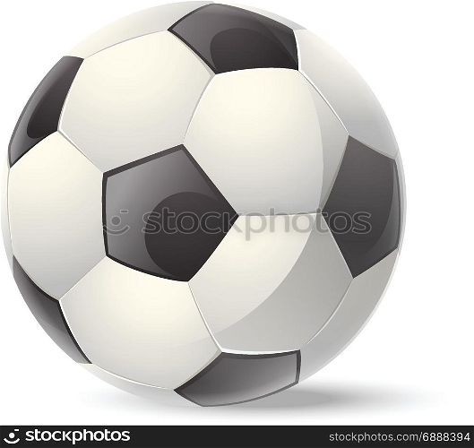 Vector image of an realistic big Football