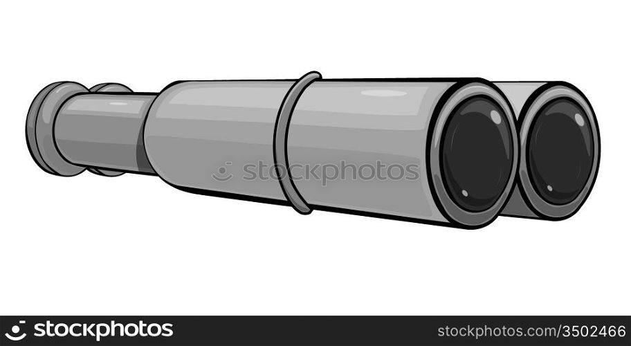 Vector image of binoculars
